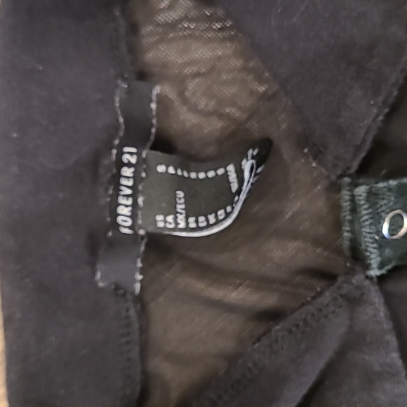 Forever 21 Sheer Small Black Button Down - Picture 2 of 4